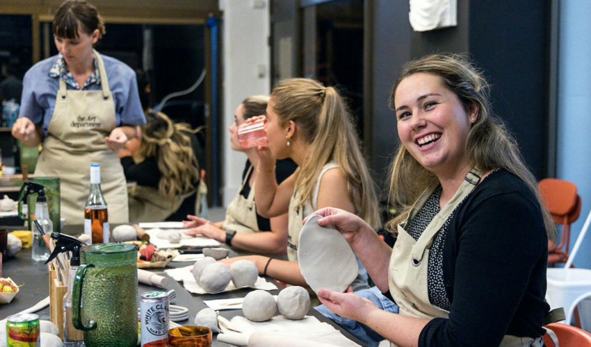 Clay & Sip, The Art Department