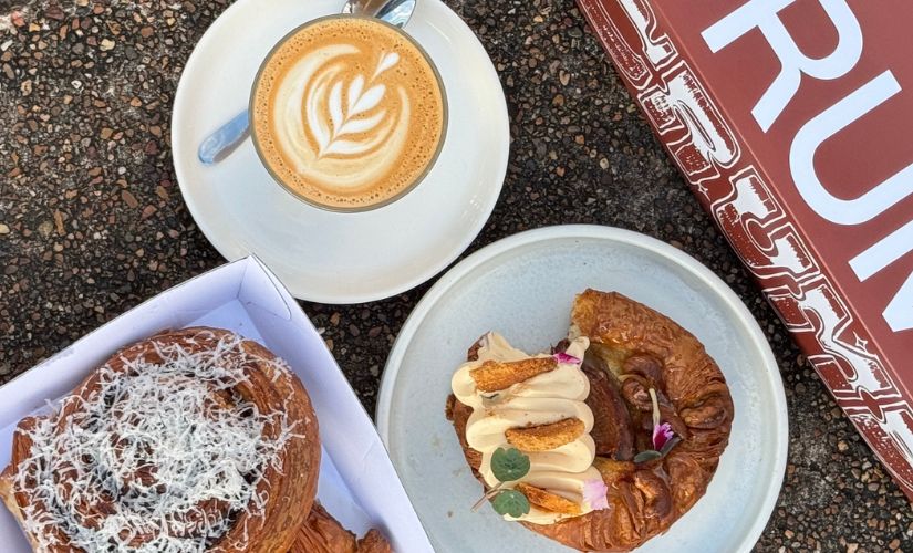 Coffee and sweet treats from Crumb