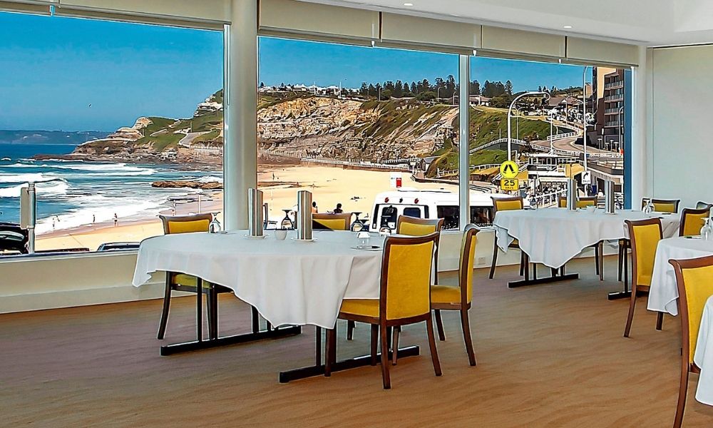 Noahs on the beach function room overlooking Newcastle beach Noahs on the beach function room overlooking Newcastle beach