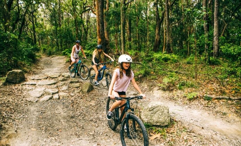 Mountain biking in Glenrock State Conservation Area